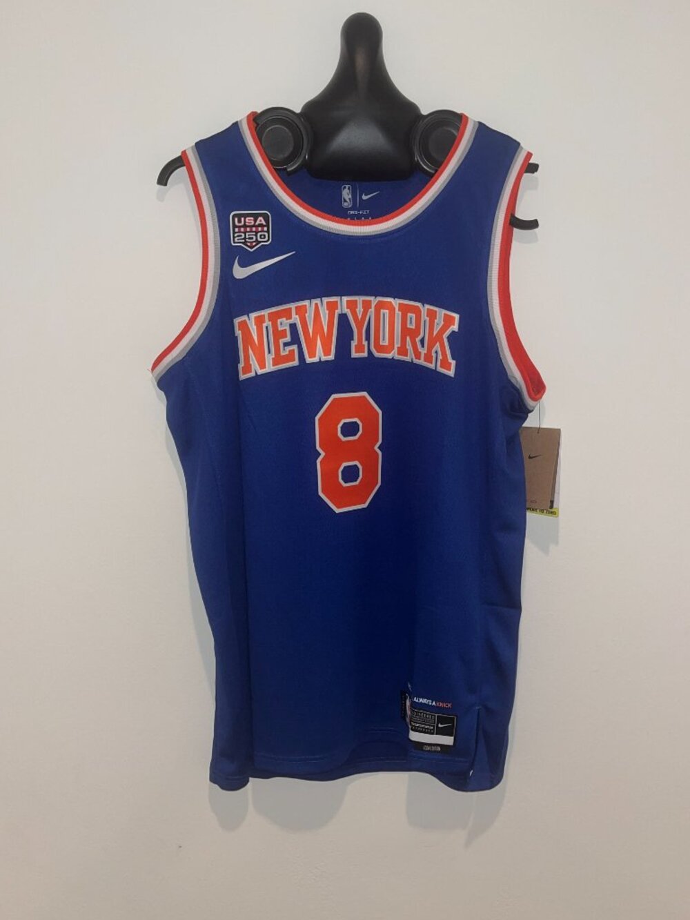 OG Anunoby #8 New York Knicks Finals Jersey 2026 Blue Men's Sizes NWT